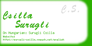 csilla surugli business card